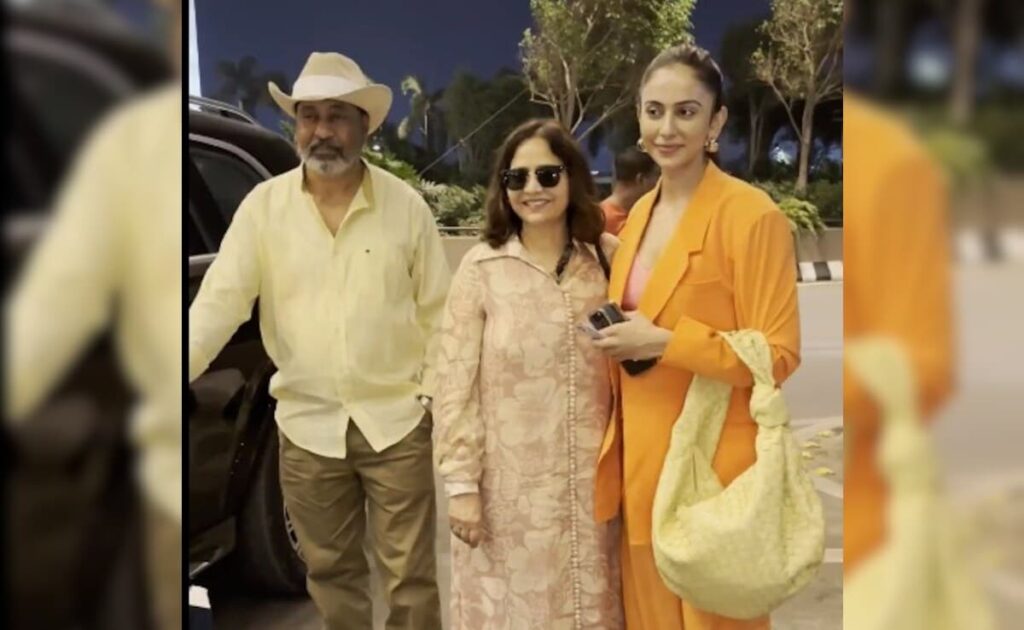 Rakul Preet Singh Flies Out To Goa With Family Ahead Of Her Wedding To Jackky Bhagnani