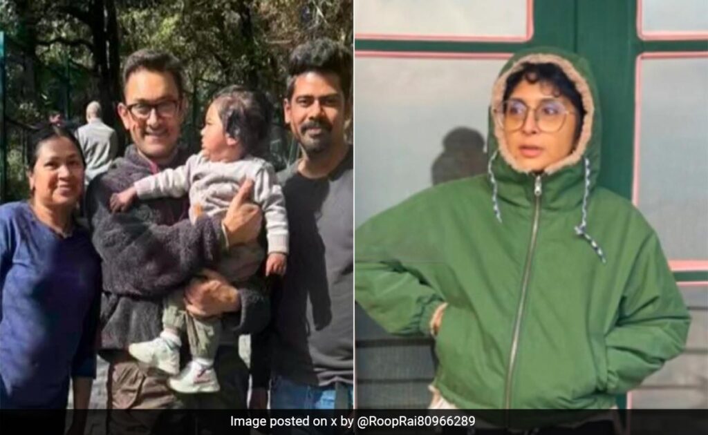 Aamir Khan With Ex-Wife Kiran Rao And Son Azad Spotted In Mussoorie