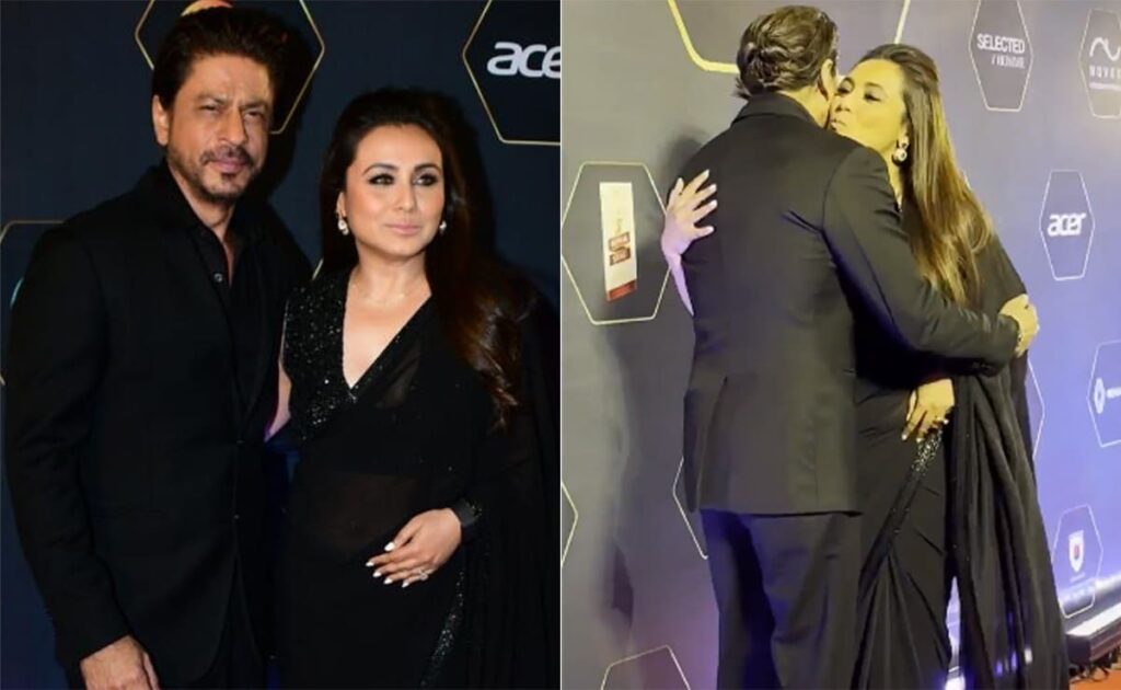 Shah Rukh Khan And Rani Mukerji Met, Hugged And Lit Up This Red Carpet With Rahul-Tina Vibes