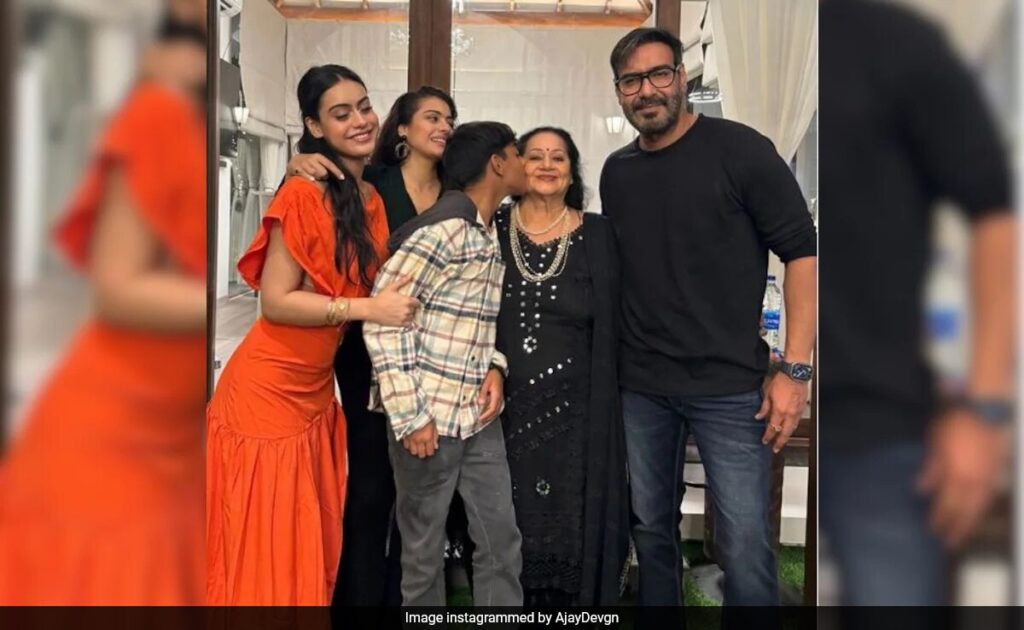 Ajay Devgn’s Famjam Pic Featuring Kajol, Nysa, Yug And Mother Veena Devgn