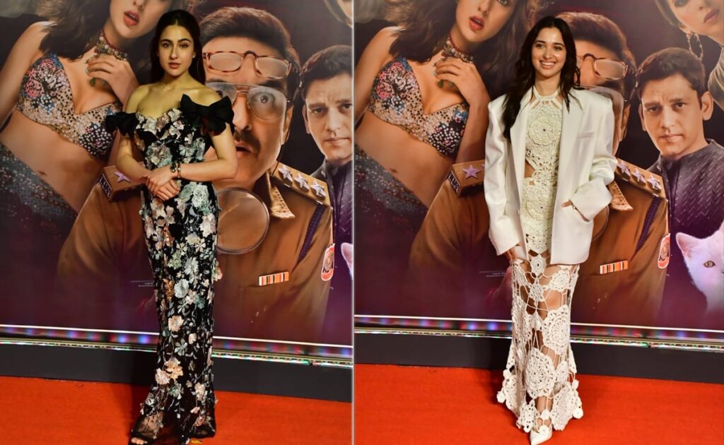 Sara Ali Khan, Tamannaah Lead Celeb Roll Call At Murder Mubarak Screening