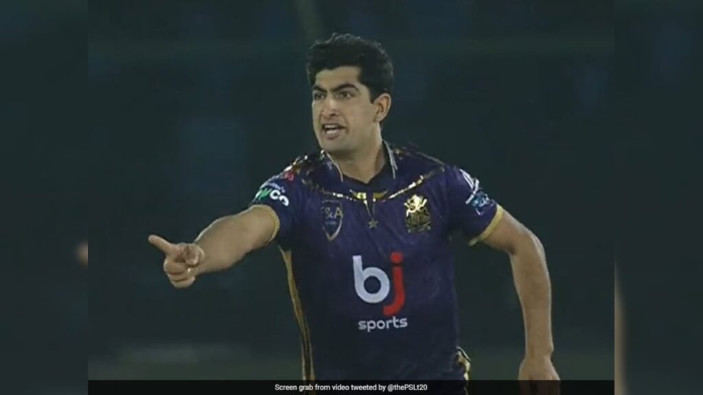 Shocking Behaviour By Pakistan’s Naseem Shah During PSL Match, Kicks Stumps And Gets Fined