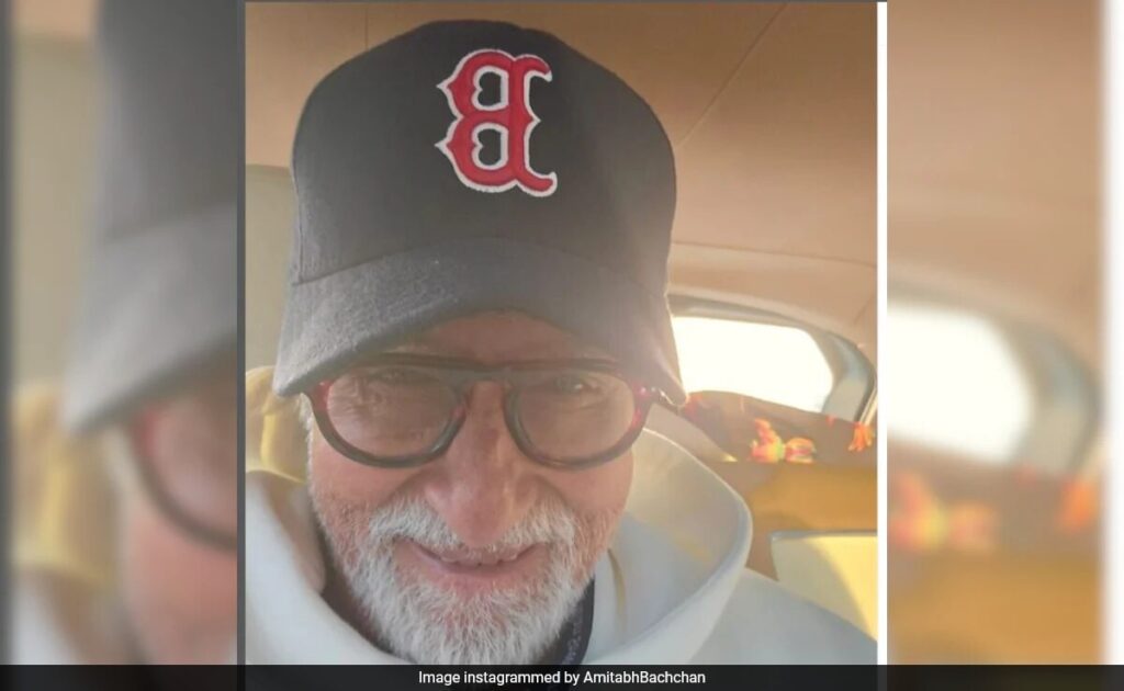 On This Pic Of Amitabh Bachchan, Son Abhishek Wrote, “Nice Cap, Wonder Where You Got It From”