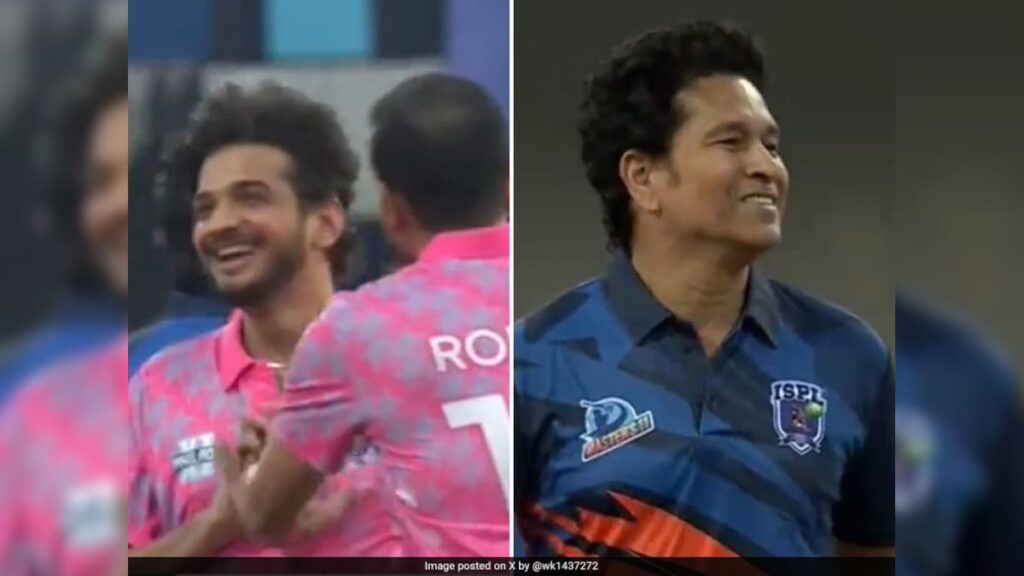 “Complete Silence In Stadium” As Sachin Tendulkar Gets Dismissed By Bigg Boss Winner Munawar Faruqui. Watch