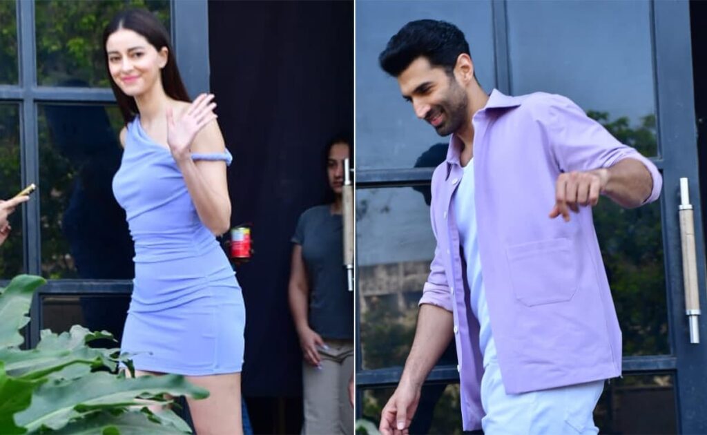 Ananya Panday And Aditya Roy Kapur Twinning And Winning On A Shoot