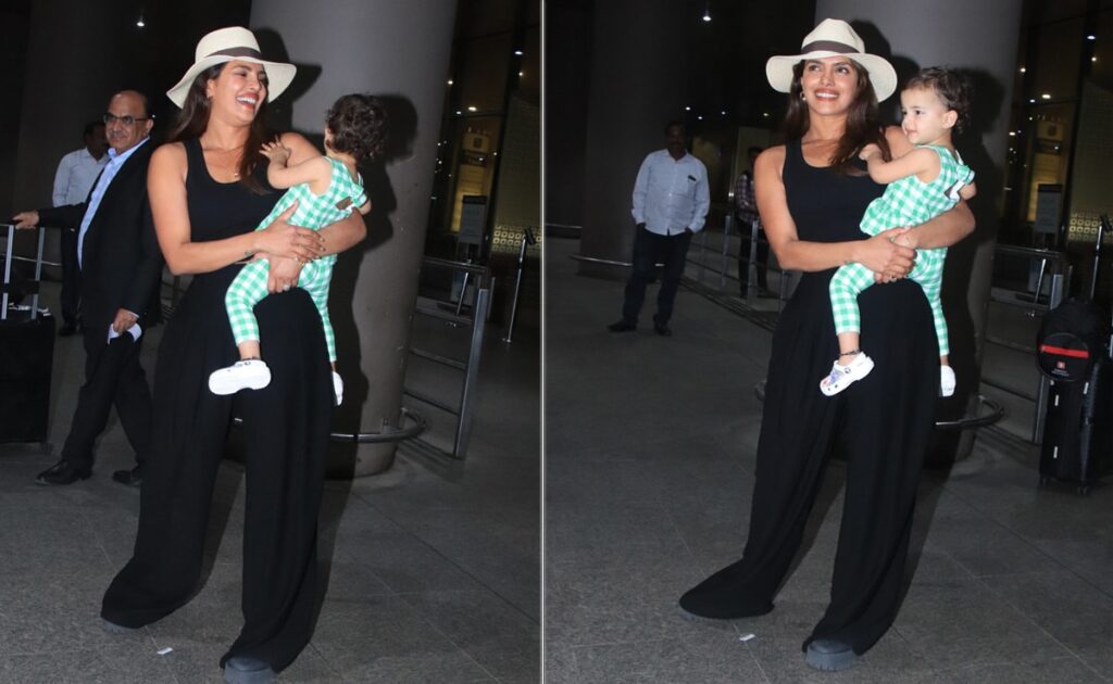 Priyanka Chopra Flies Into Mumbai With Daughter Malti Marie. See Airport Pics