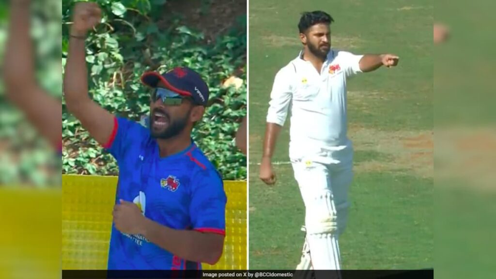 Shardul Thakur Points Finger During Fiery Celebration After 1st Ranji Trophy Ton. Ajinkya Rahane’s Reaction Says It All