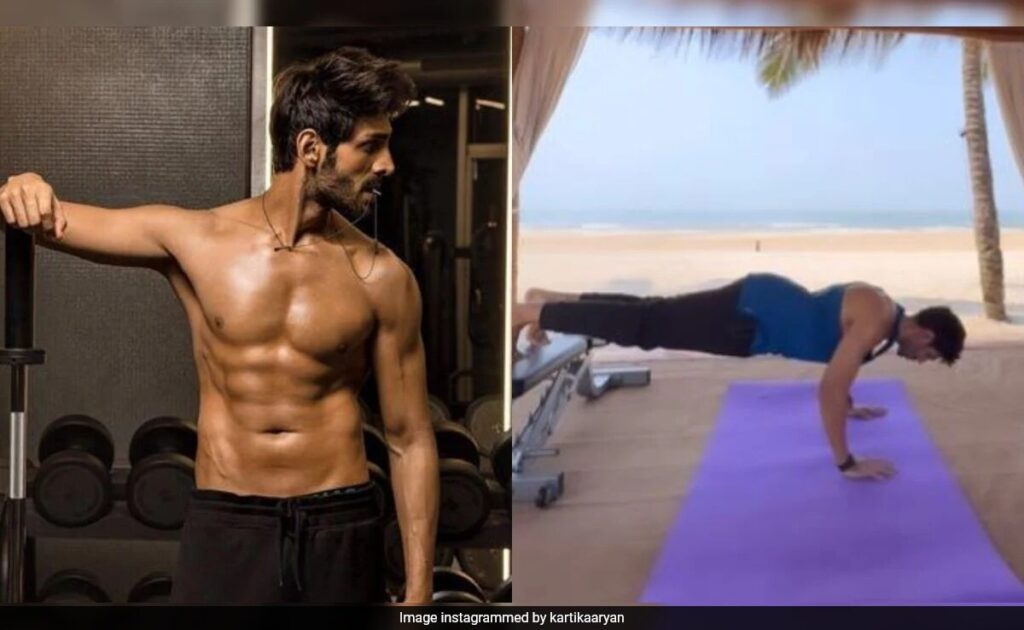 FYI, Kartik Aaryan Is The Sort Of Person Who Works Out In Goa On Holiday. See LOL Post