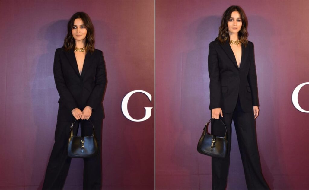 Just Alia Bhatt Slaying In Black At A Gucci Event