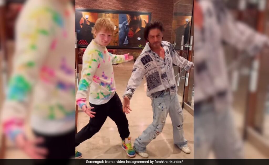 Shah Rukh Khan Teaches Ed Sheeran His Iconic Pose. Here’s The Result