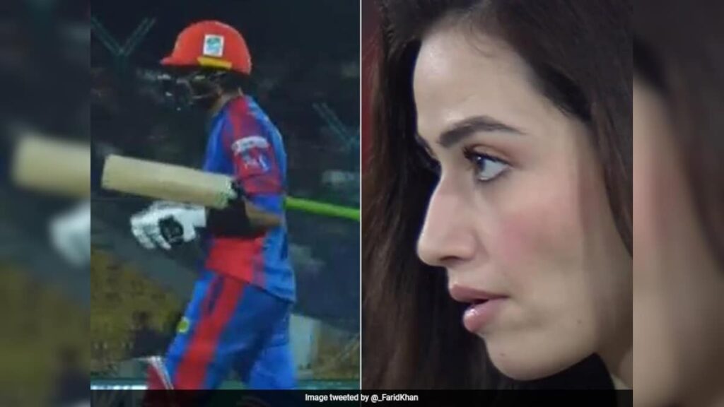 Naveen-ul-Haq Uproots Shoaib Malik’s Stumps, Stunned Sana Javed’s Reaction Viral. Watch