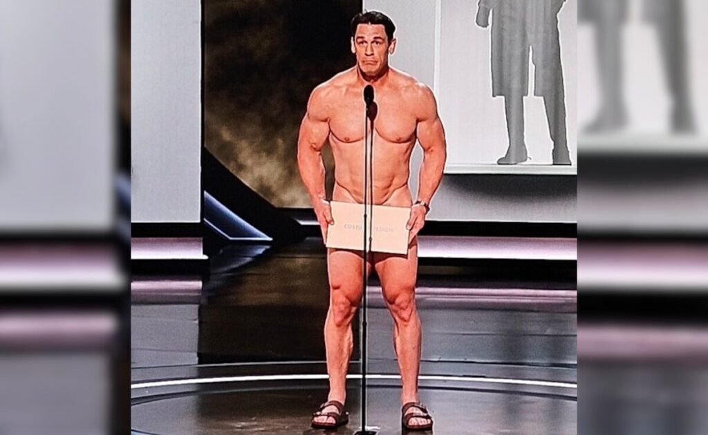 Nearly-Naked John Cena Wins The Internet And Best Presenter Award (Had There Been One)